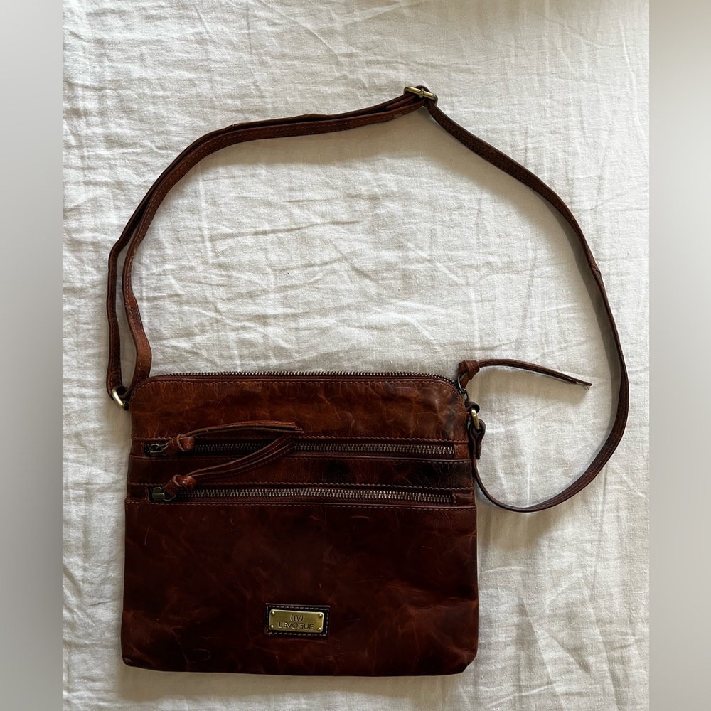 Genuine Leather Crossbody Handbag Women purse  by LEVOGUE